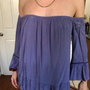Purple Off the Shoulder Top